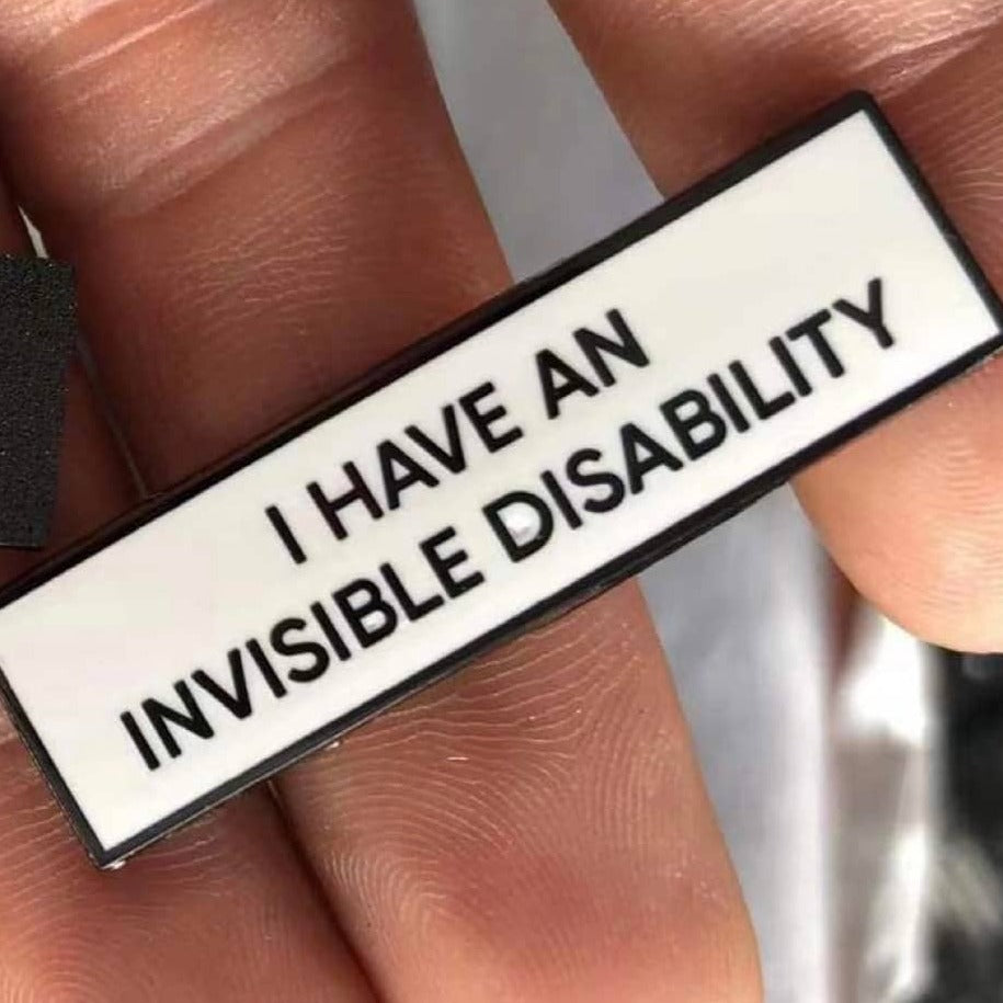 Disability Shouldnt Mean Disadvantage / 35mm Wooden Pin Badge 