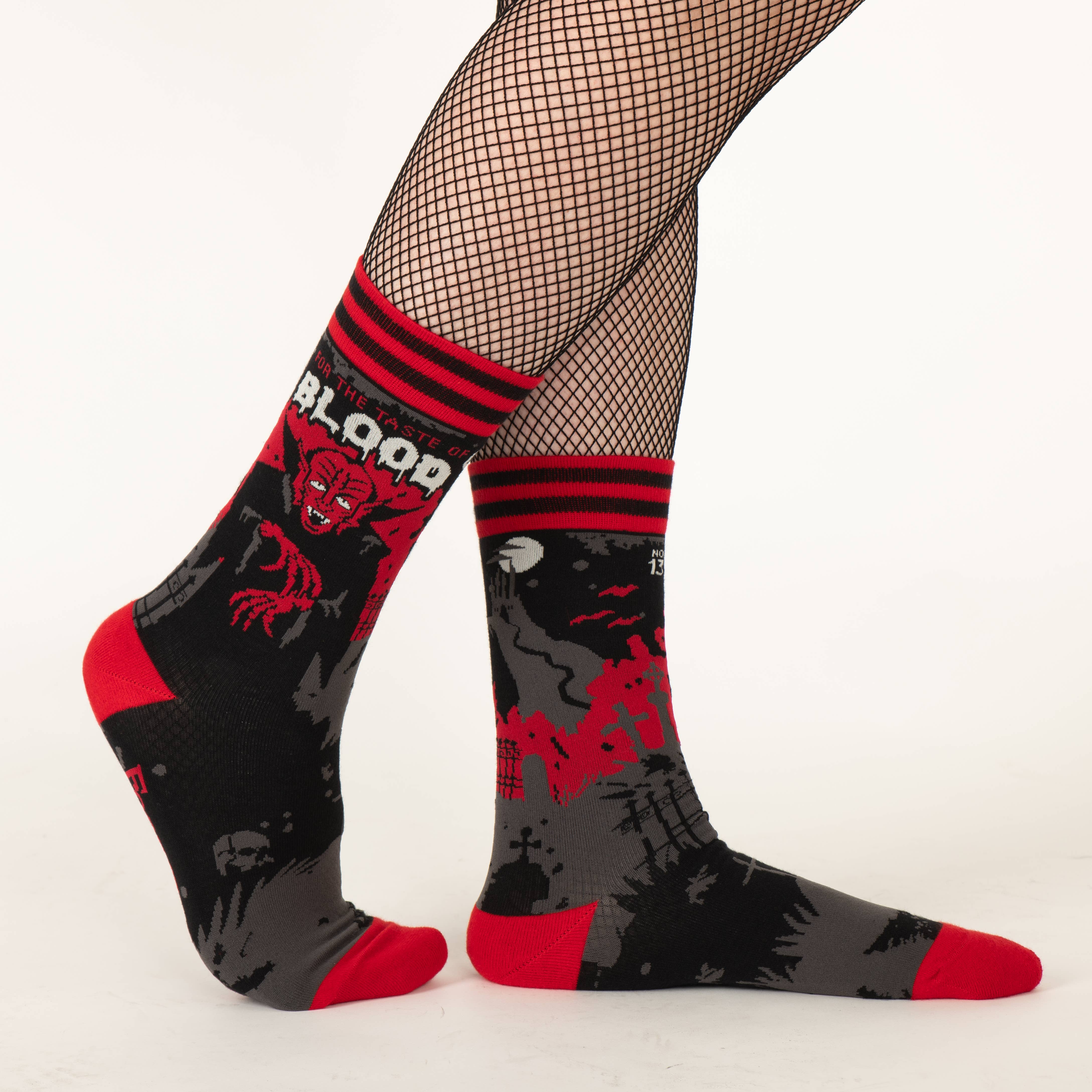 Dracula's Bloodlust Crew Socks