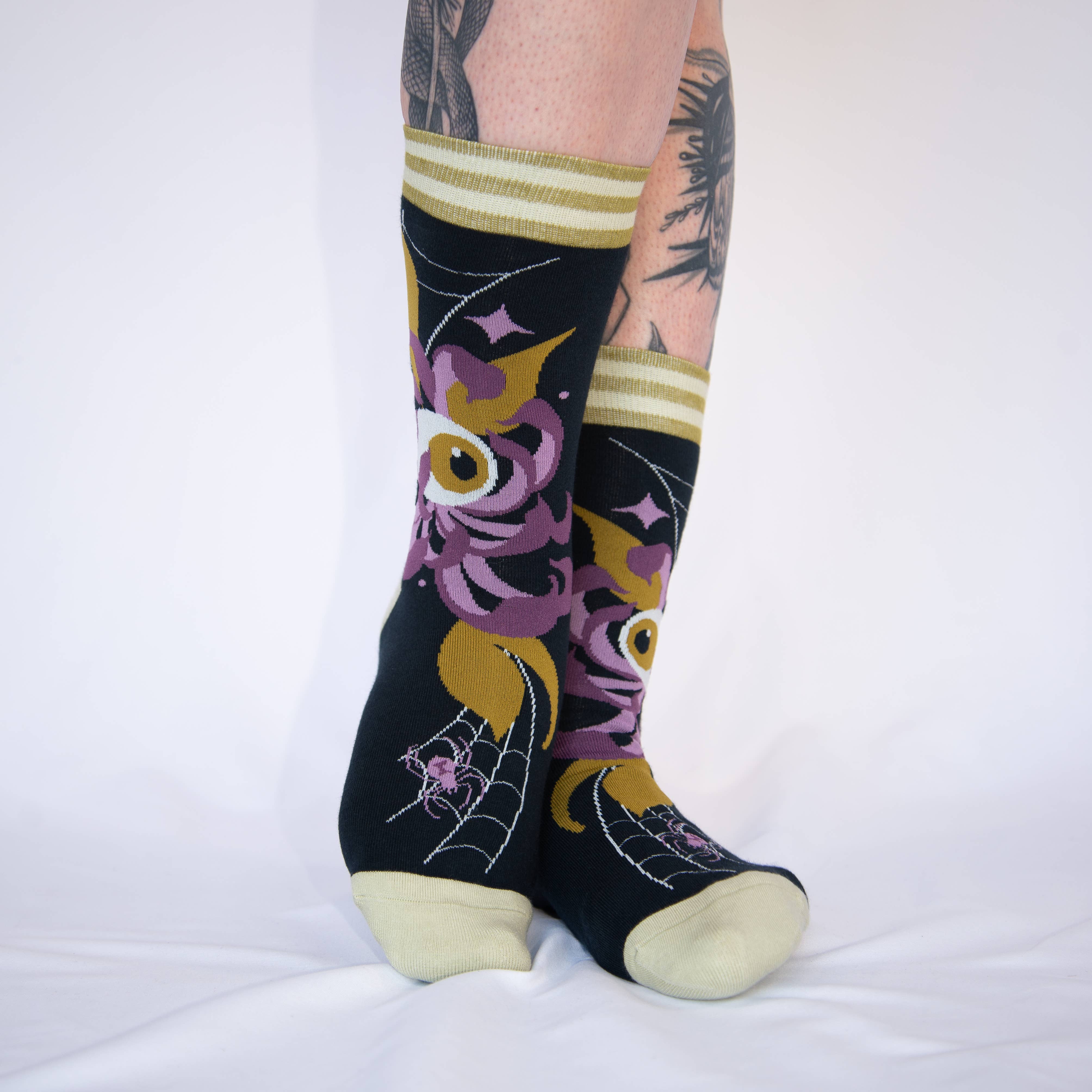 Arachnid's Bloom Crew Socks