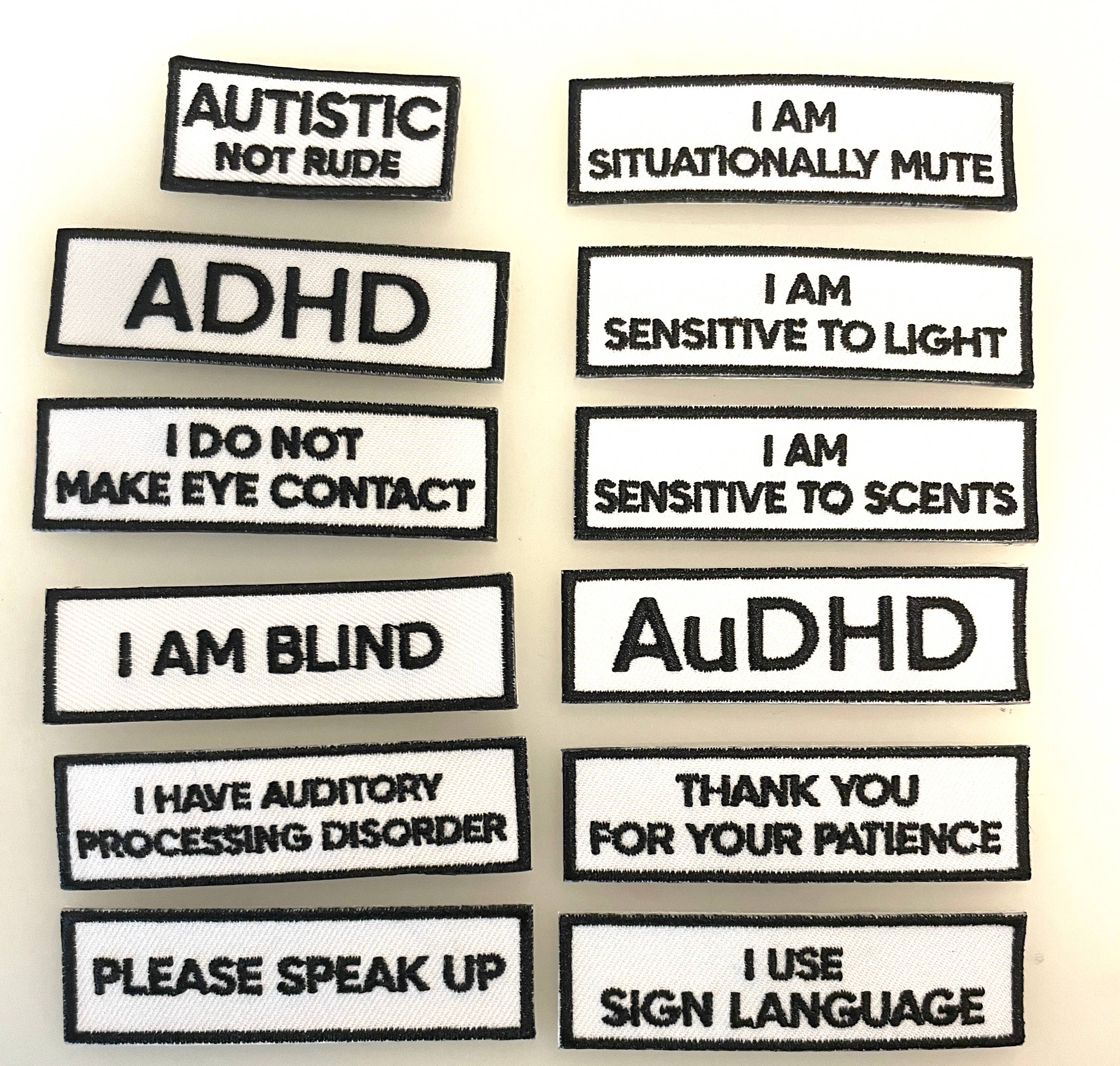 Communication Patches: I have auditory processing disorder