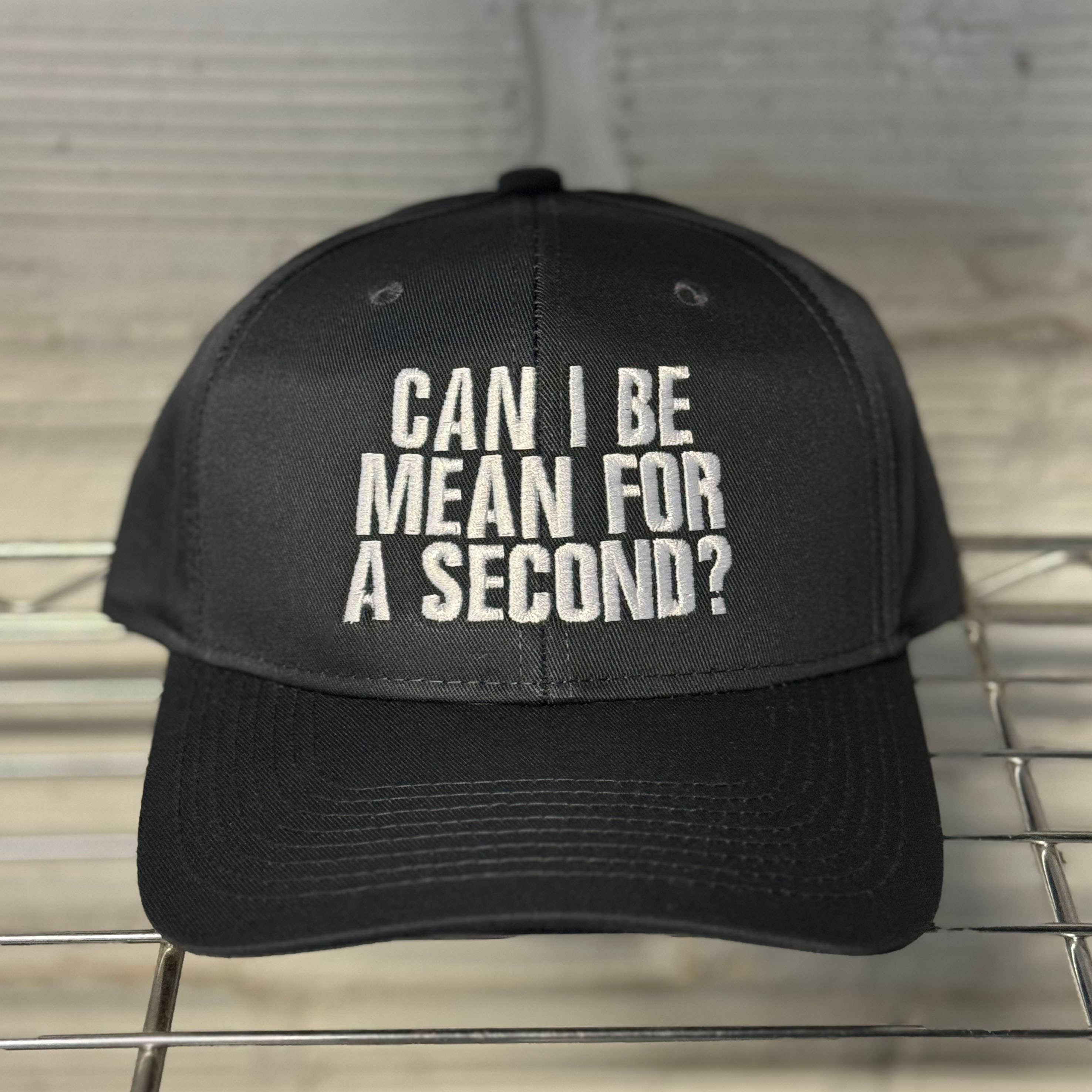 Can I Be Mean For A Second? Hat: Charcoal