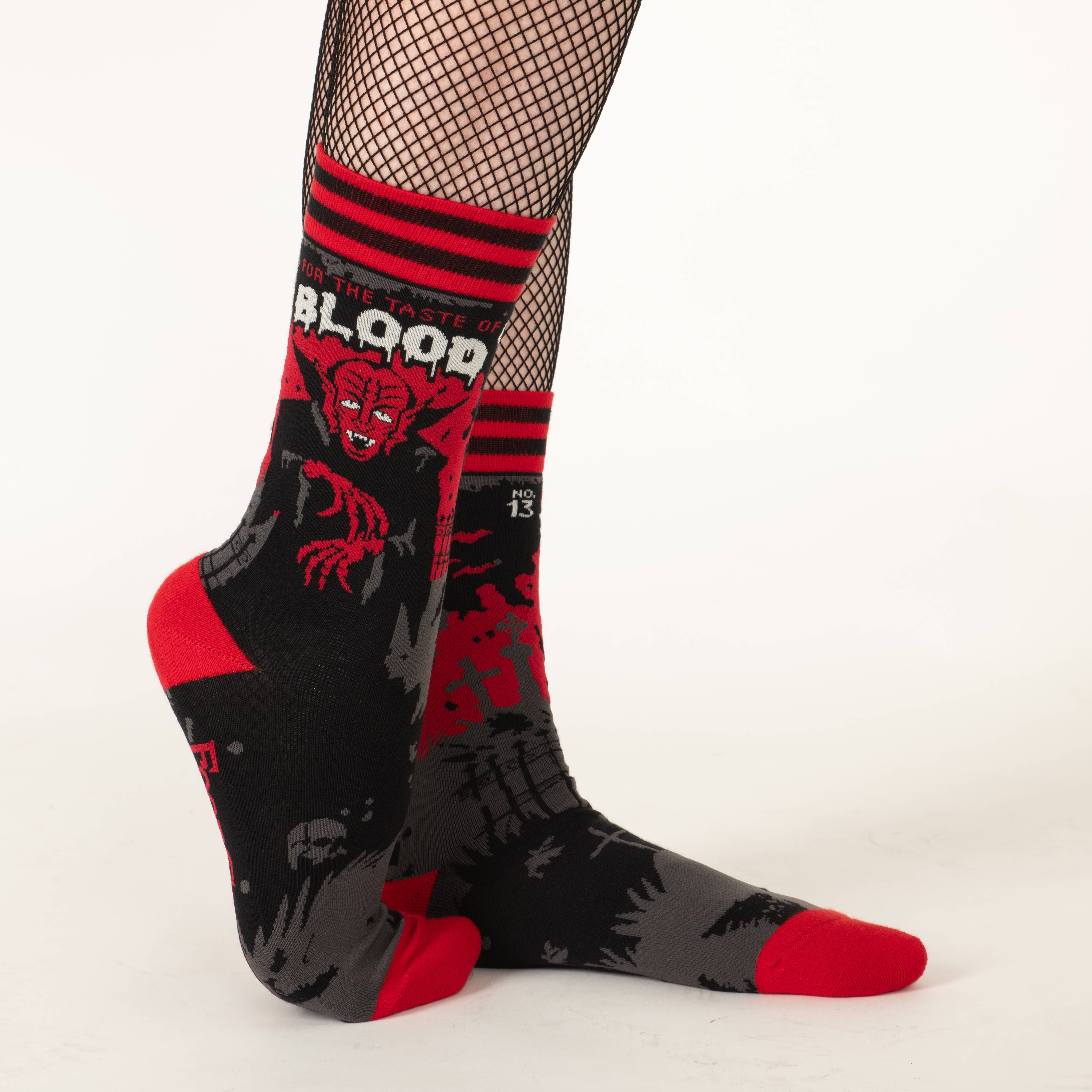 Dracula's Bloodlust Crew Socks