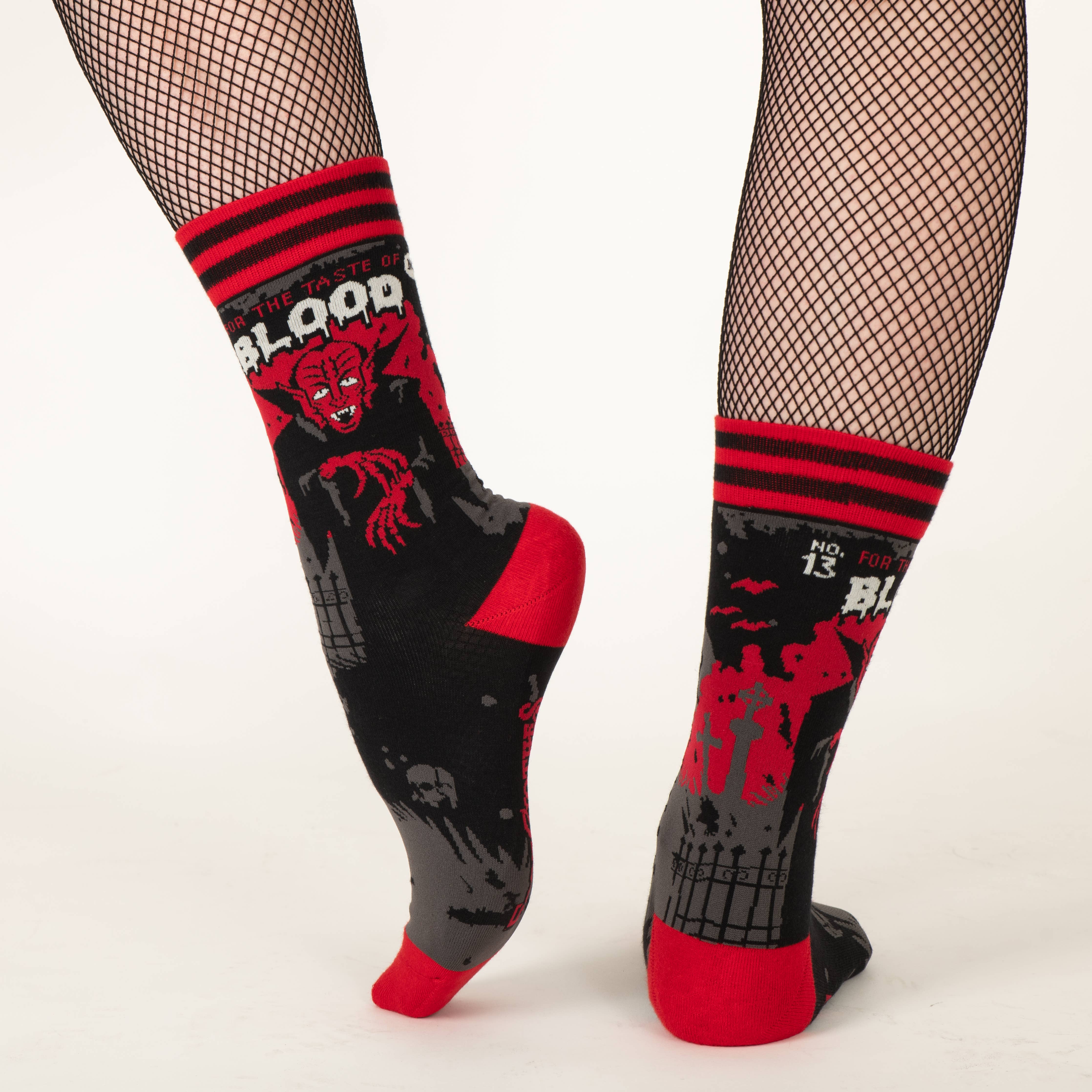 Dracula's Bloodlust Crew Socks