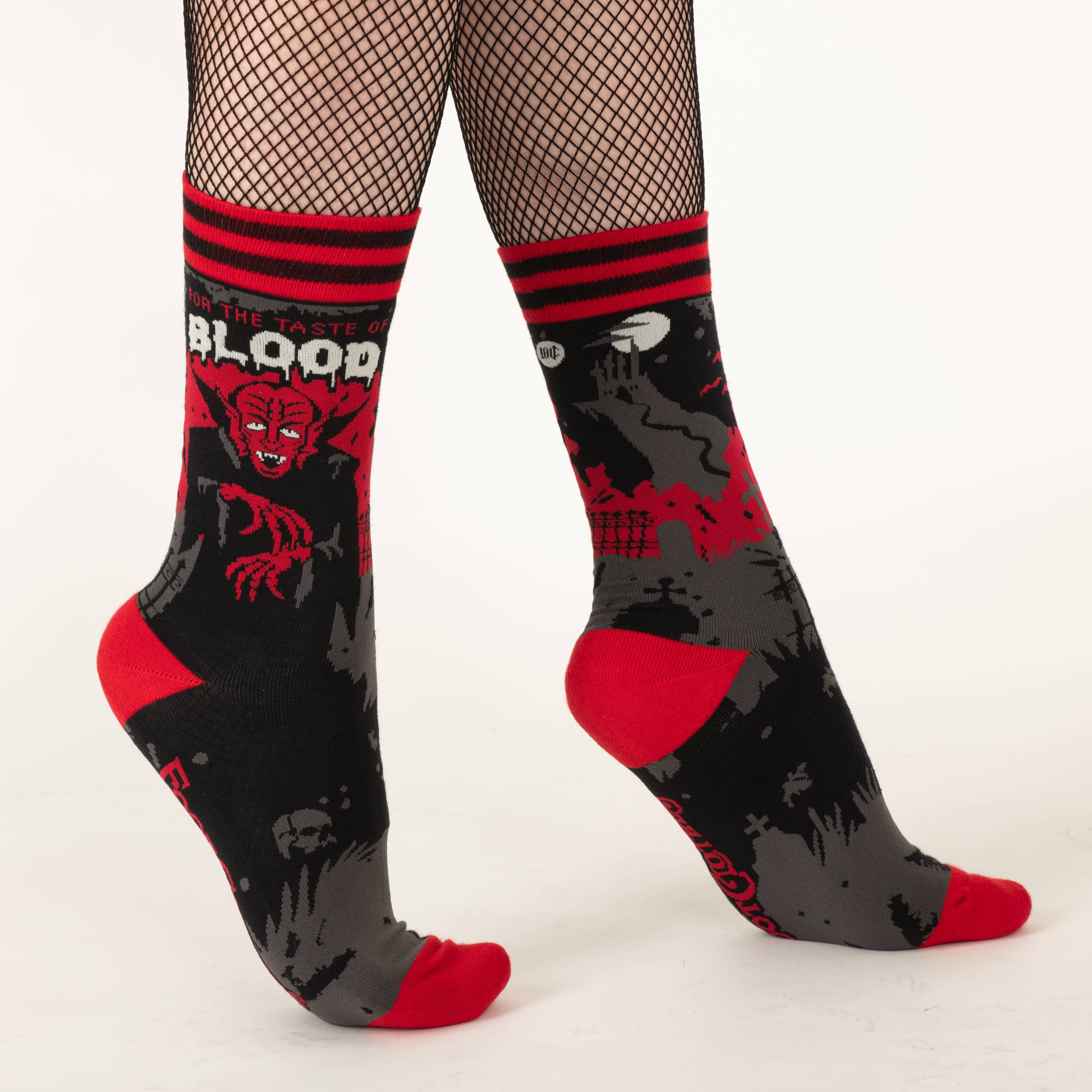 Dracula's Bloodlust Crew Socks