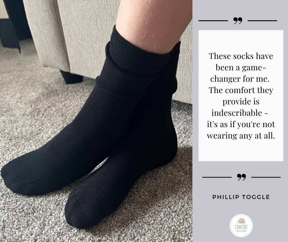 Soothe Step Sensory Friendly Seamless Socks - Adult: Grey / L - XL (11-14)