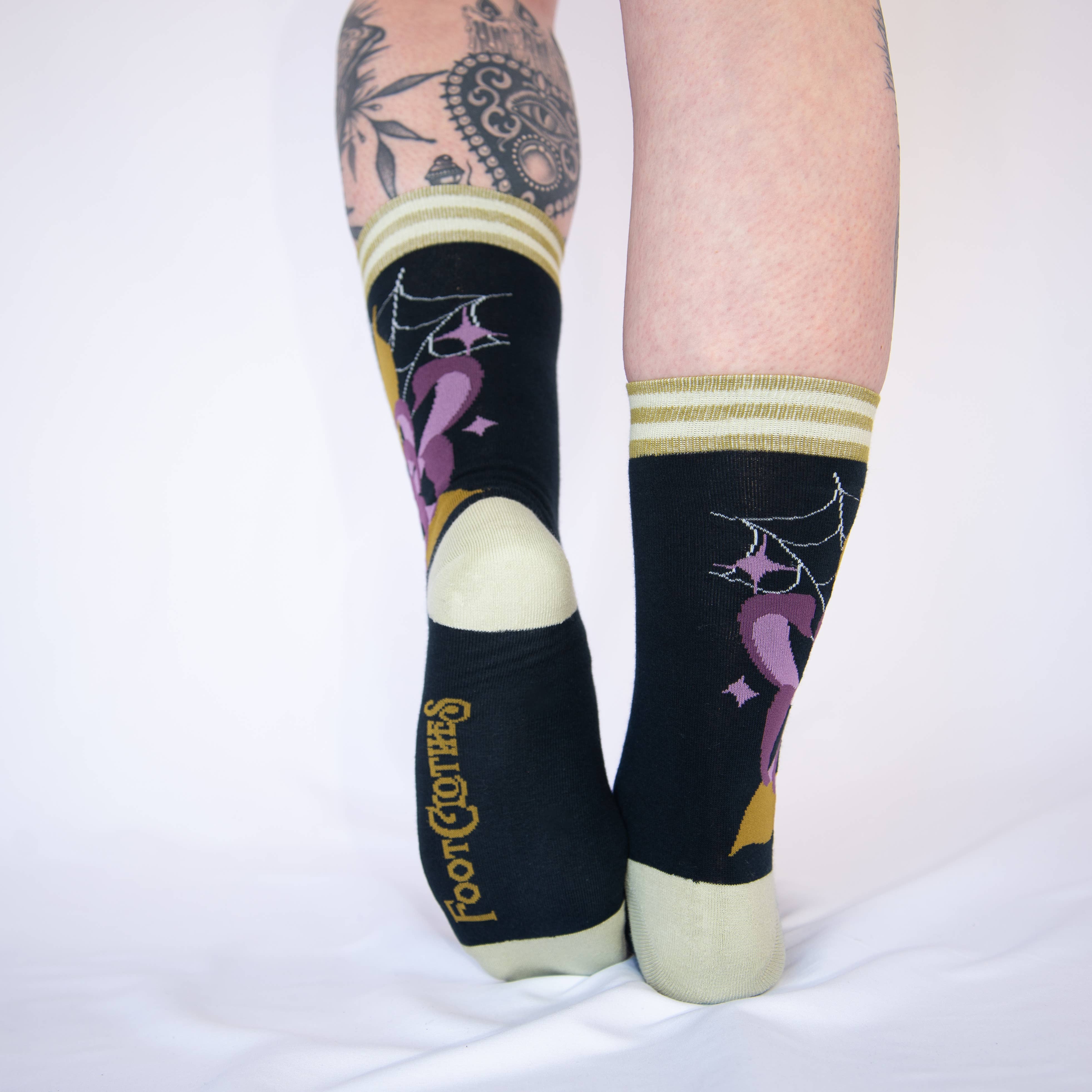 Arachnid's Bloom Crew Socks