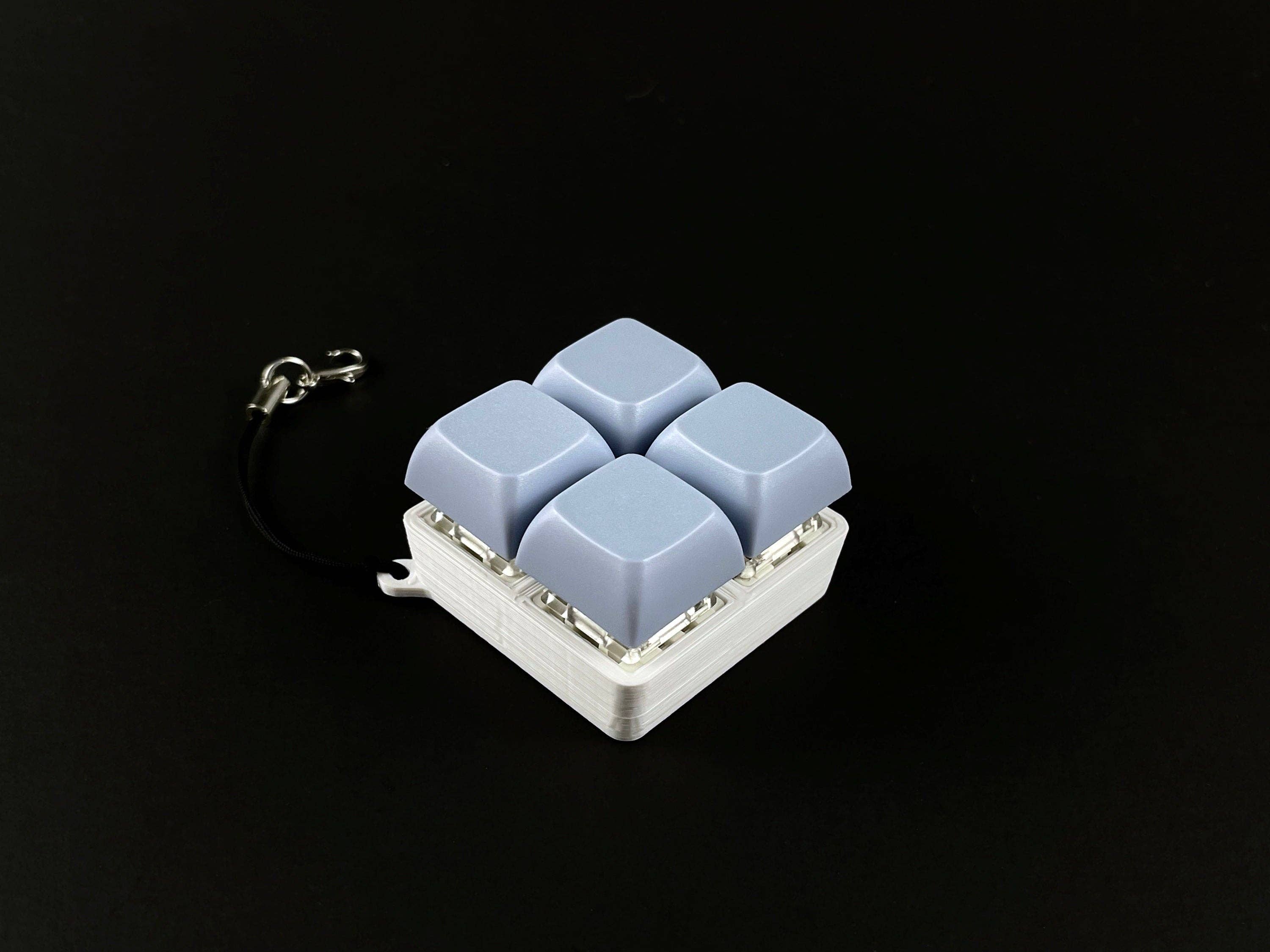 4 Key Fidget Square - Pastel Collection: Mint Green / Clicky