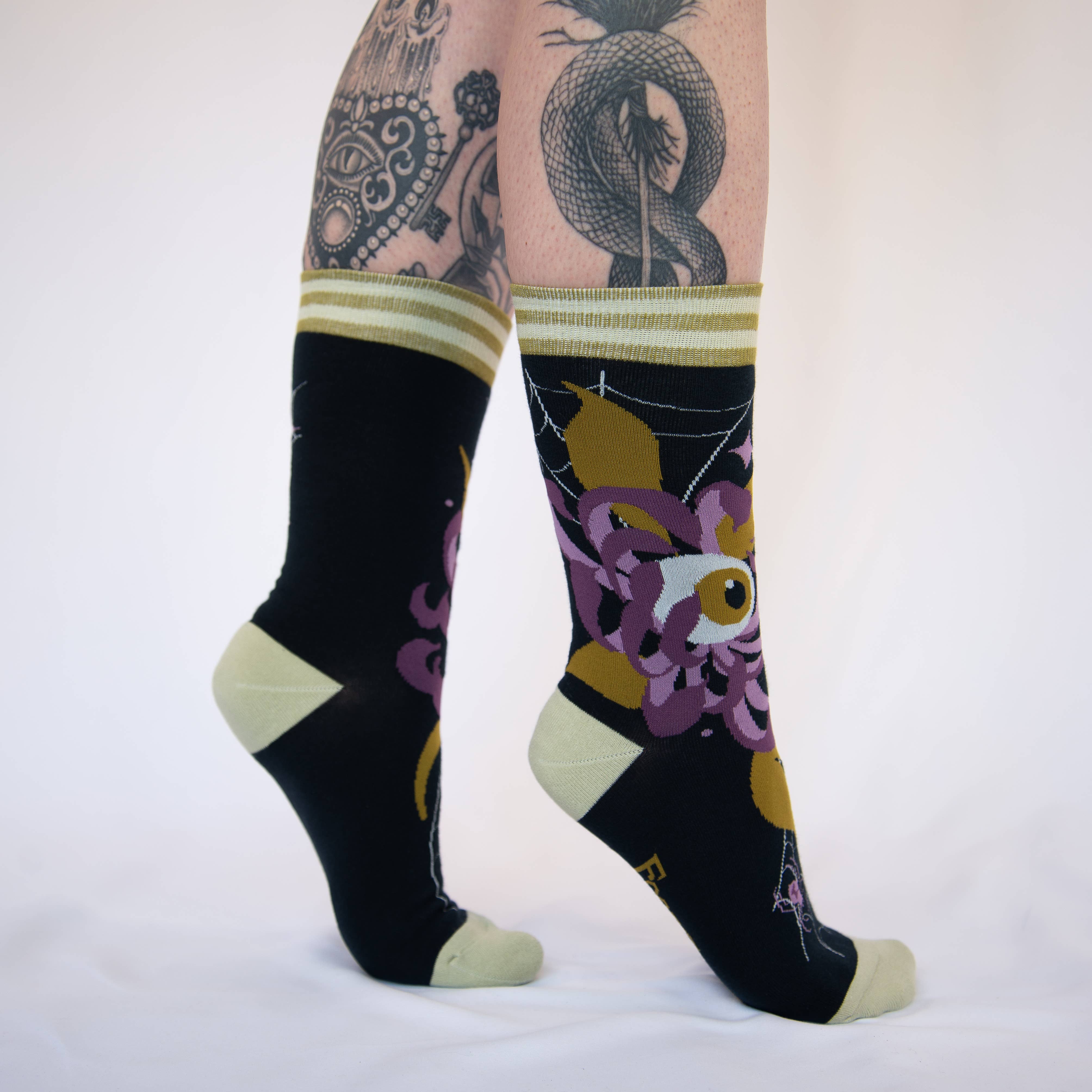 Arachnid's Bloom Crew Socks