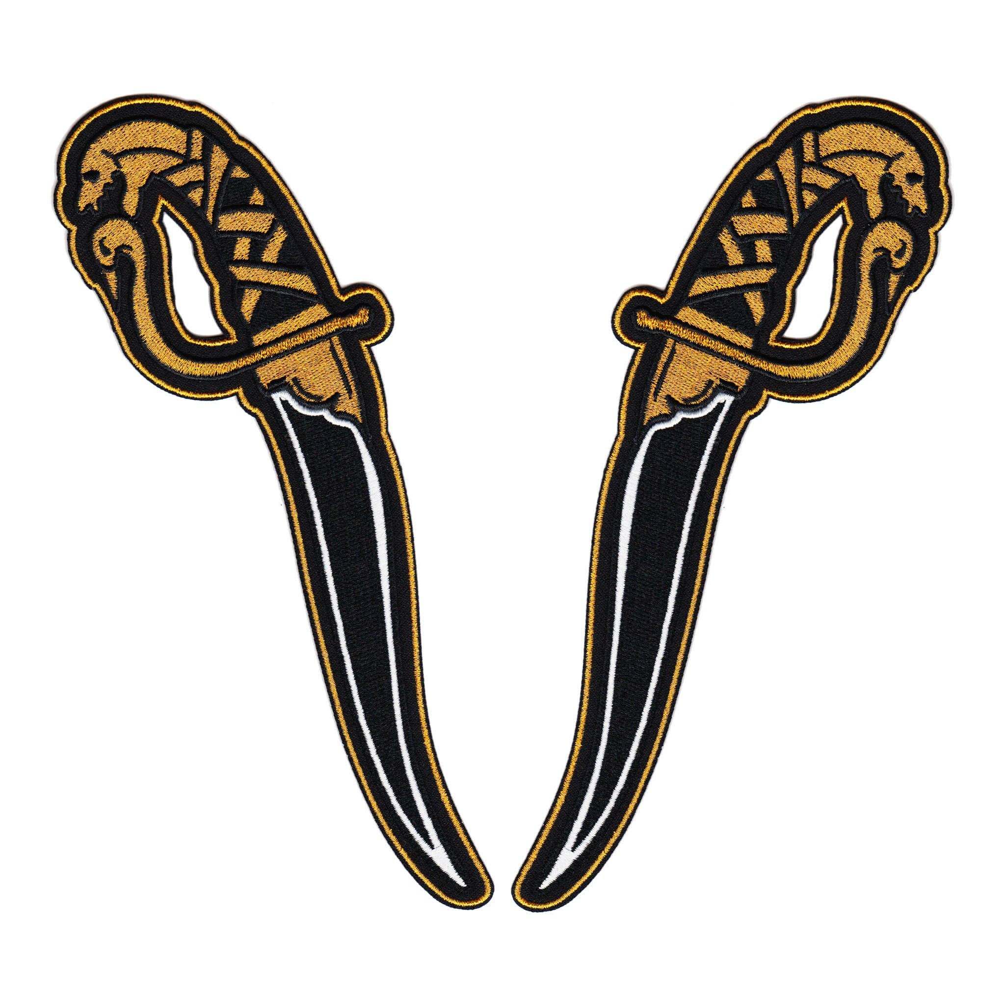 Twin Kirpan Embroidered Patches