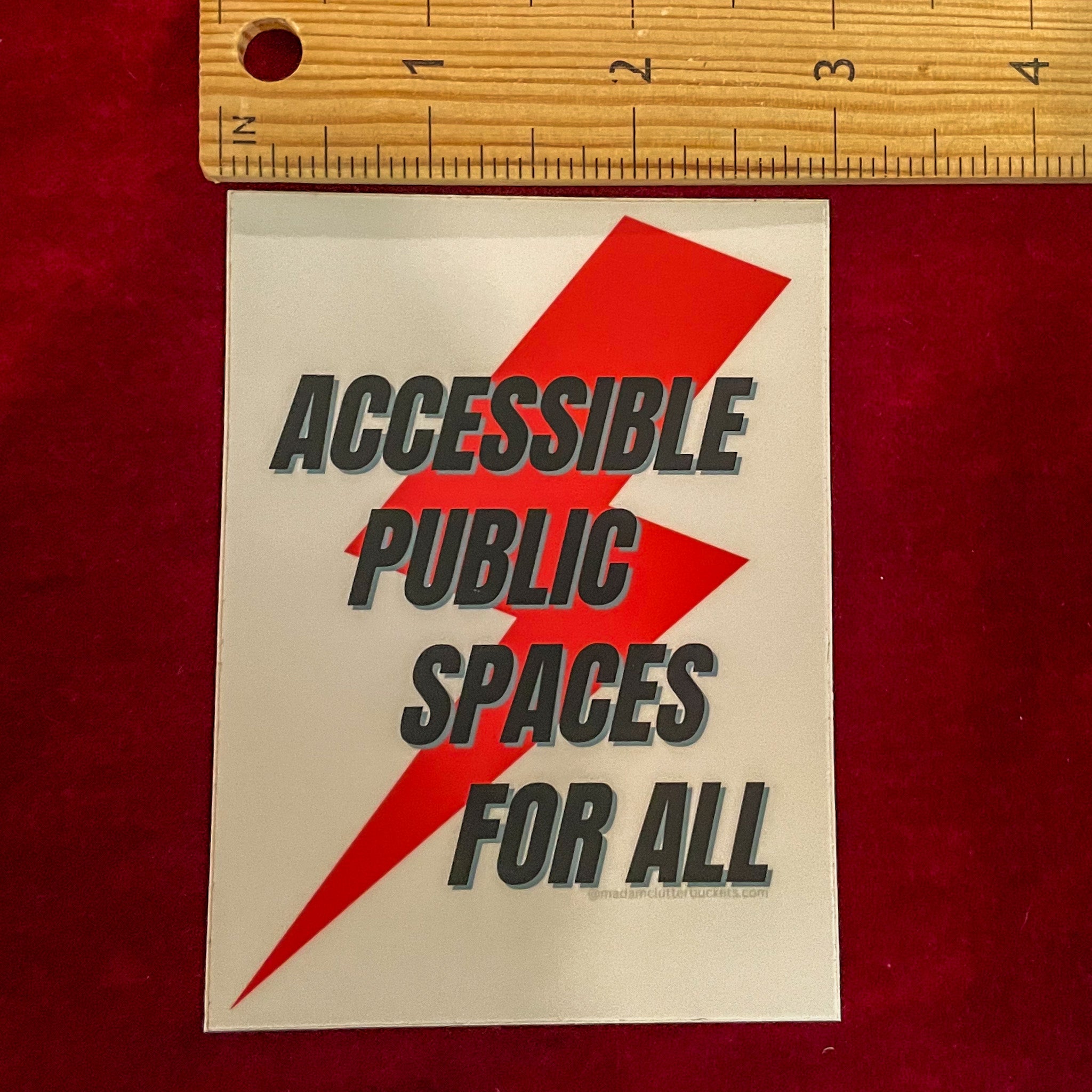 Accessible Public Spaces For All Sticker