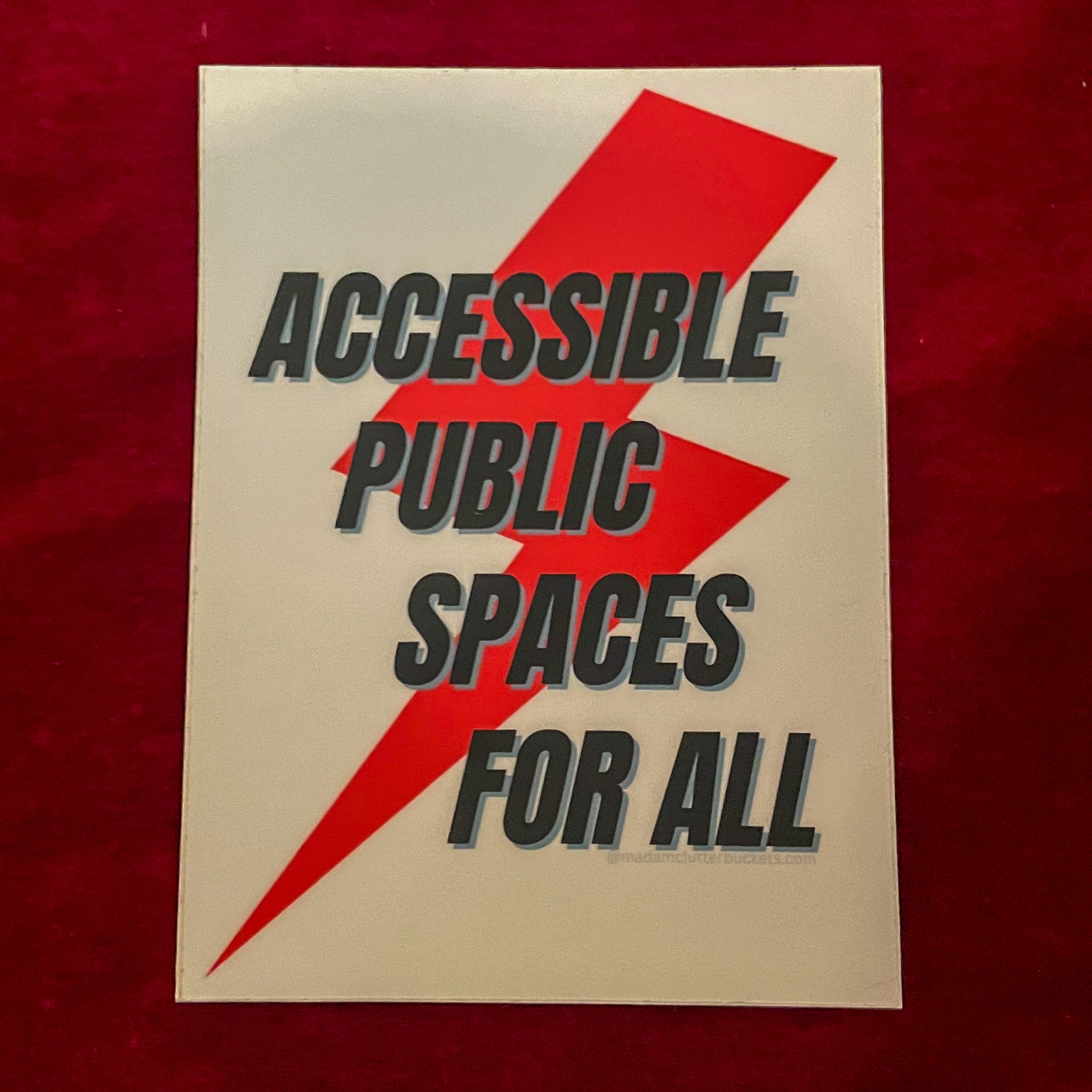 Accessible Public Spaces For All Sticker