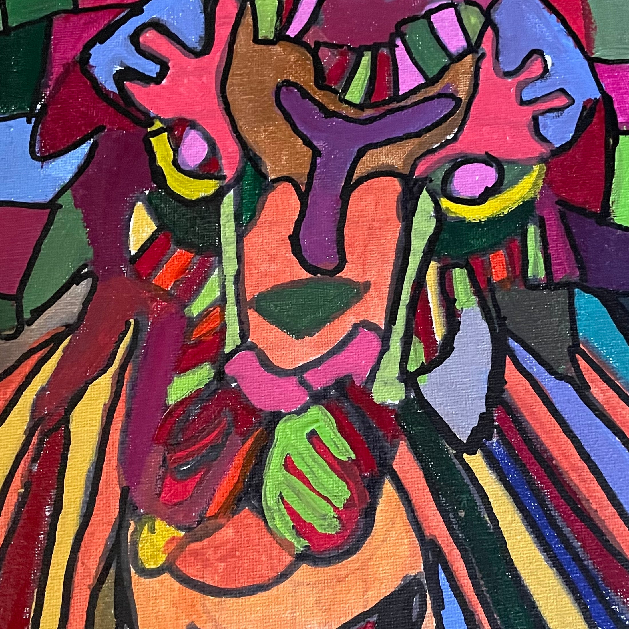 Sequoyah Margroski Acrylic Painting on Canvas - Untitled