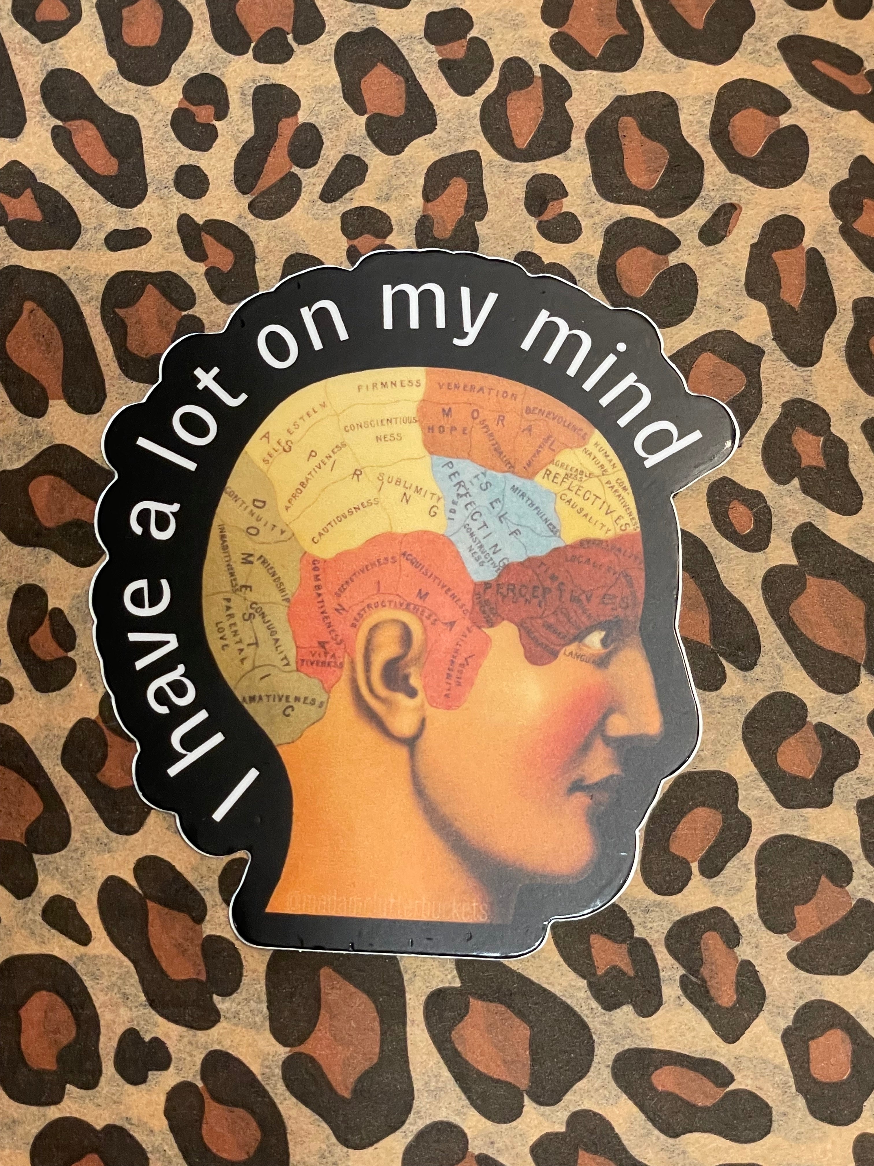 I Have a Lot on My Mind Sticker | Madam Clutterbucket's Neurodiverse ...