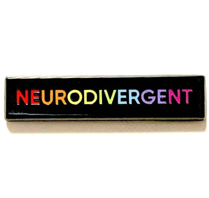 Neurodivergent Identity Enamel Pin: Rainbow