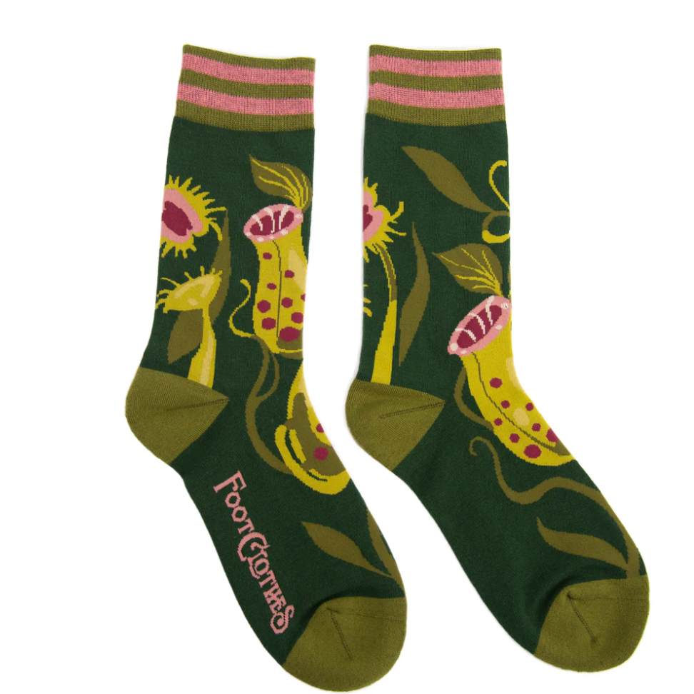 Pitcher Plant Crew Socks