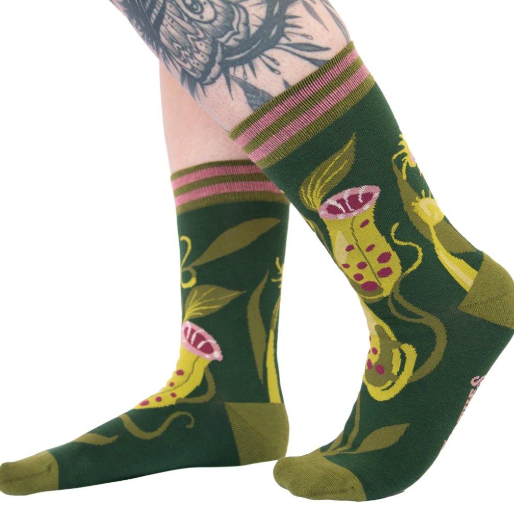 Pitcher Plant Crew Socks