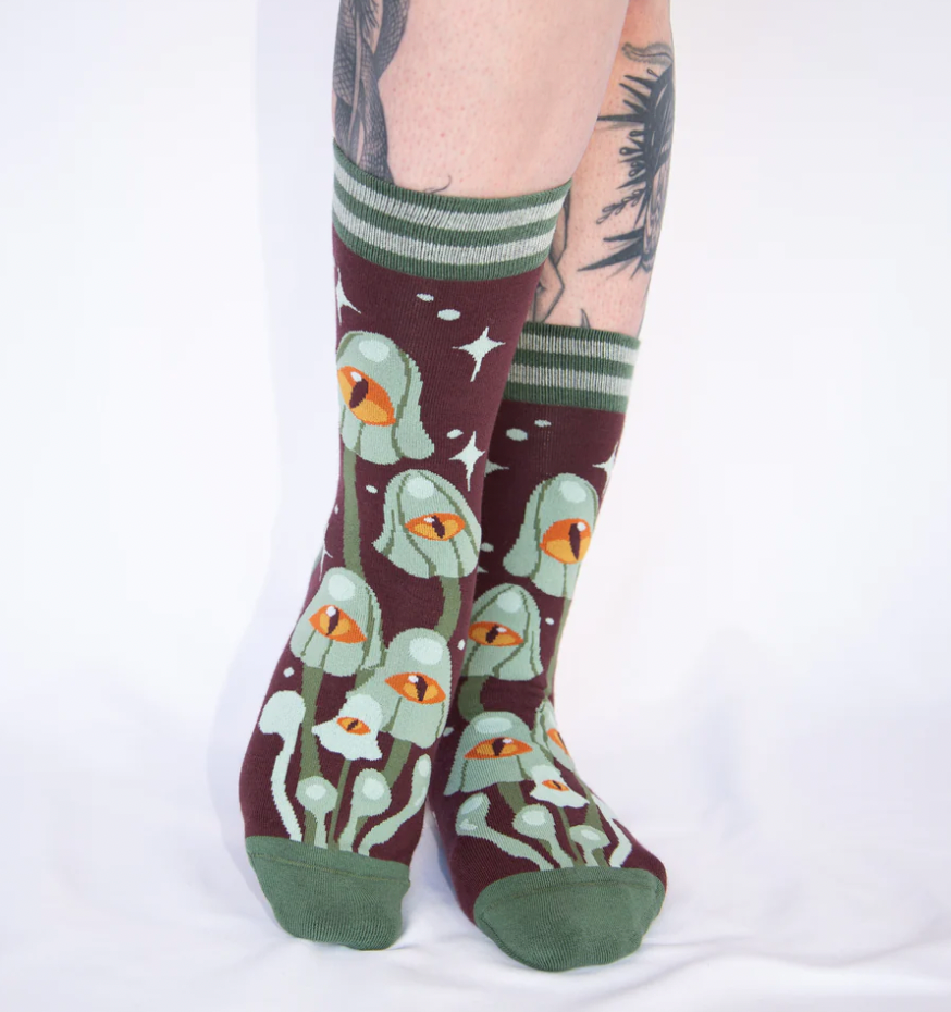 Mystic Mushrooms Crew Socks