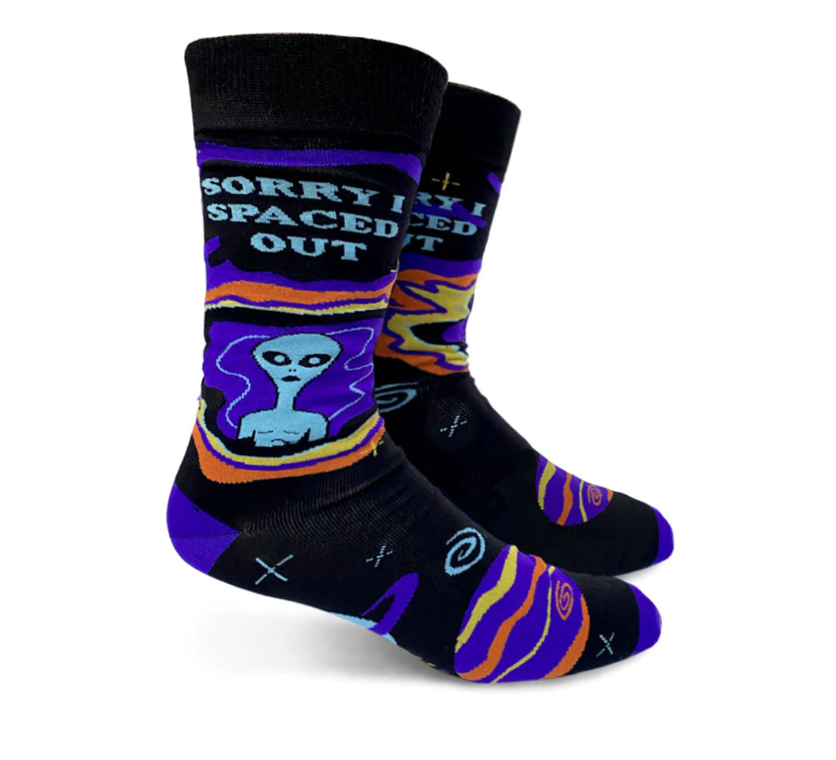 Spaced Out Mens Crew Socks