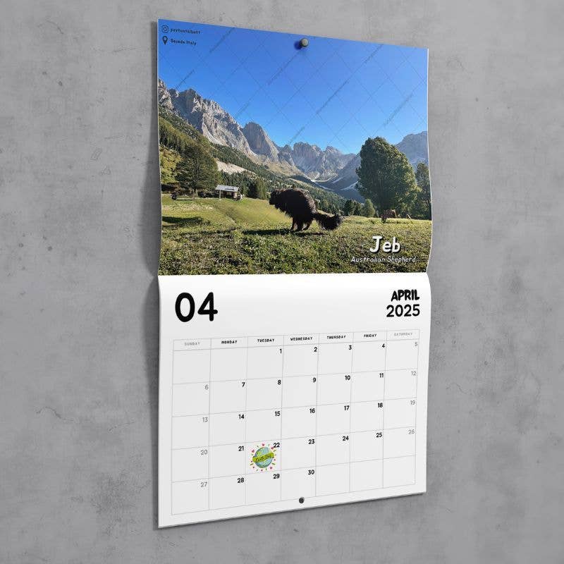 Dogs Pooping in Beautiful Places™ 2025 Calendar!