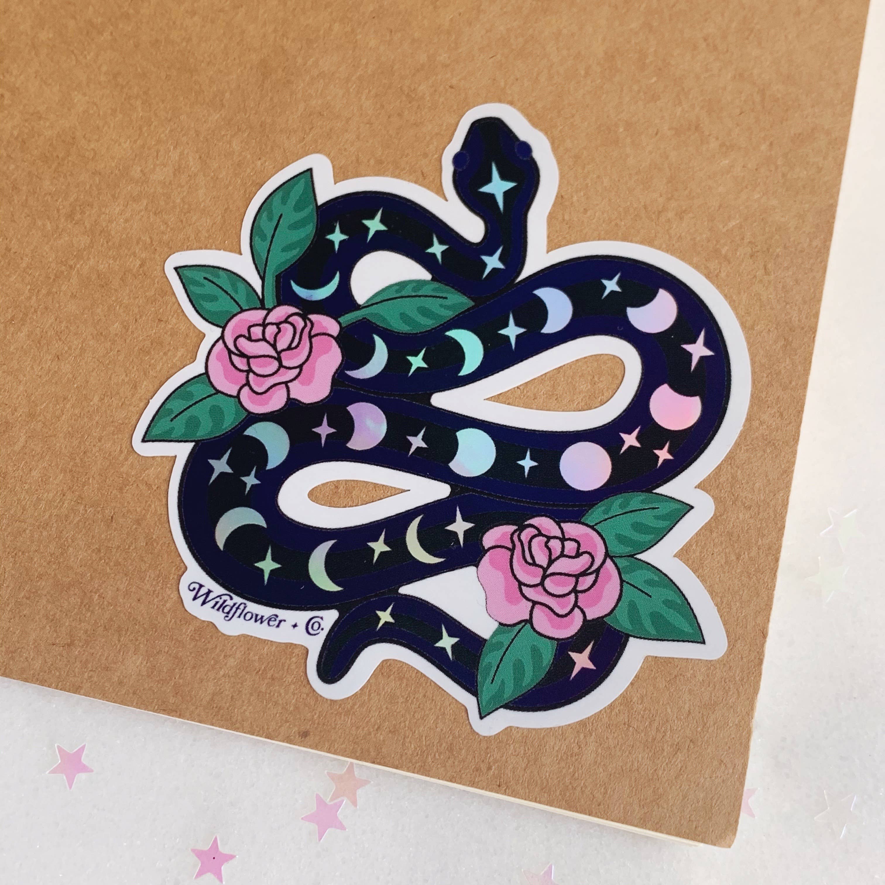 Serpent Sticker - Holographic