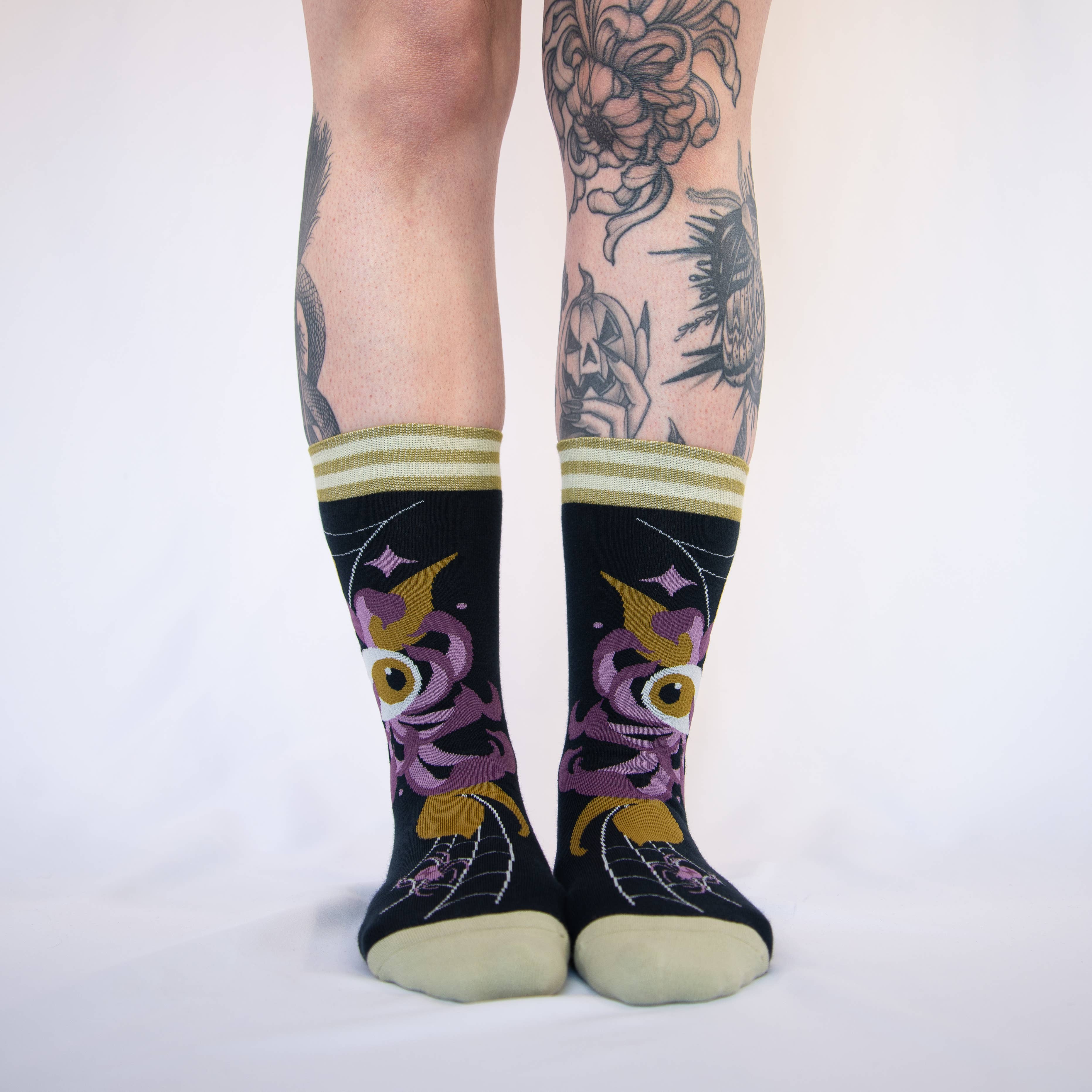 Arachnid's Bloom Crew Socks