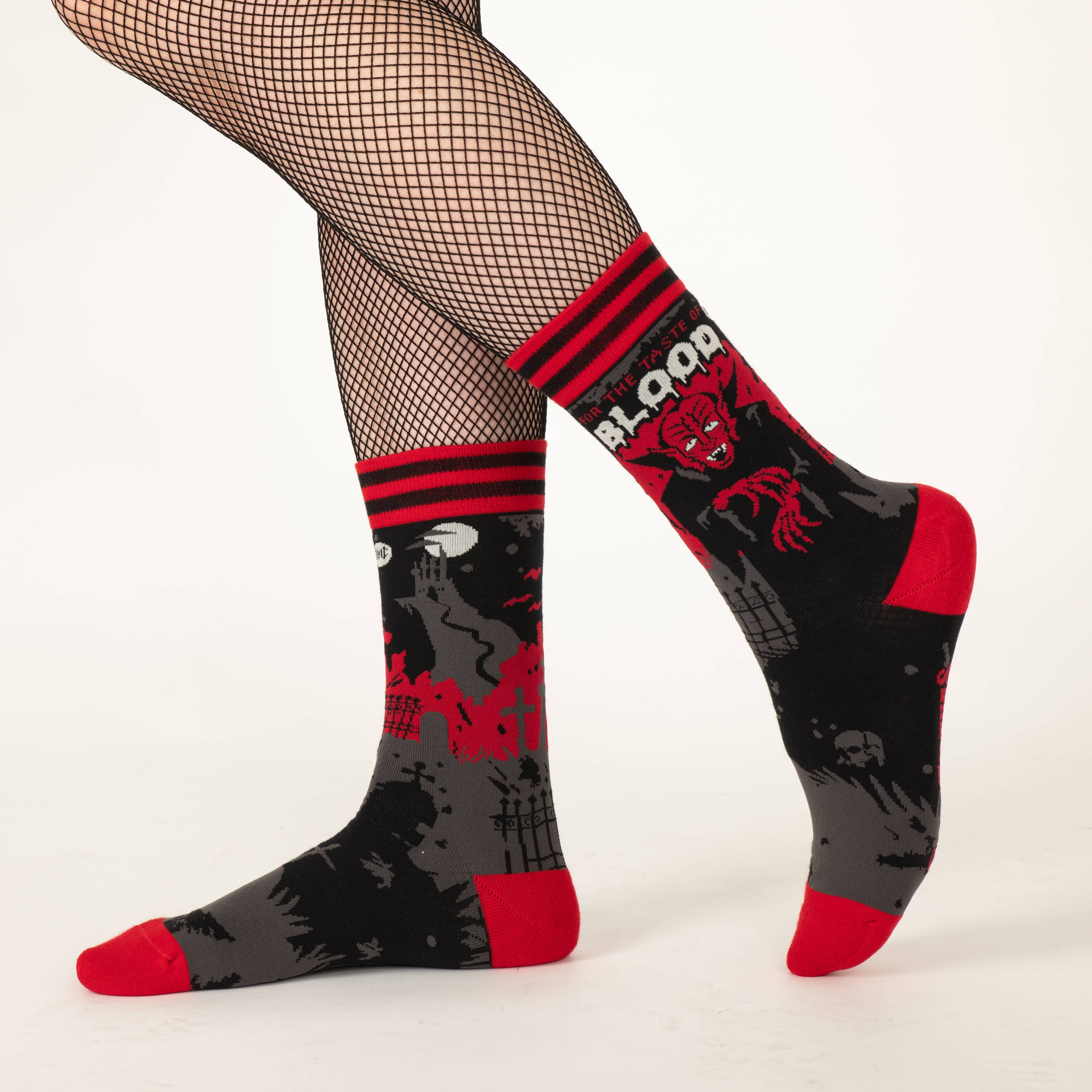 Dracula's Bloodlust Crew Socks