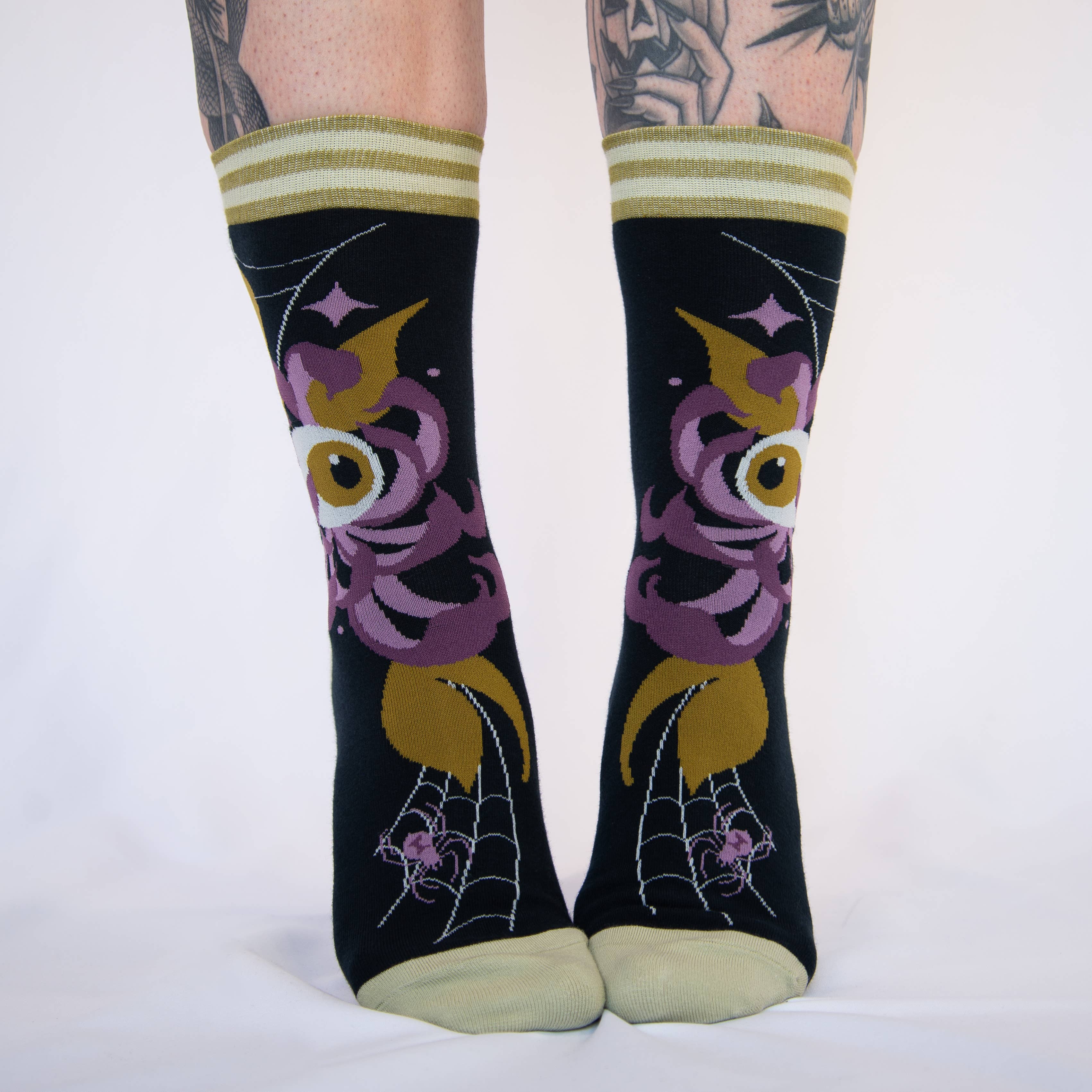 Arachnid's Bloom Crew Socks