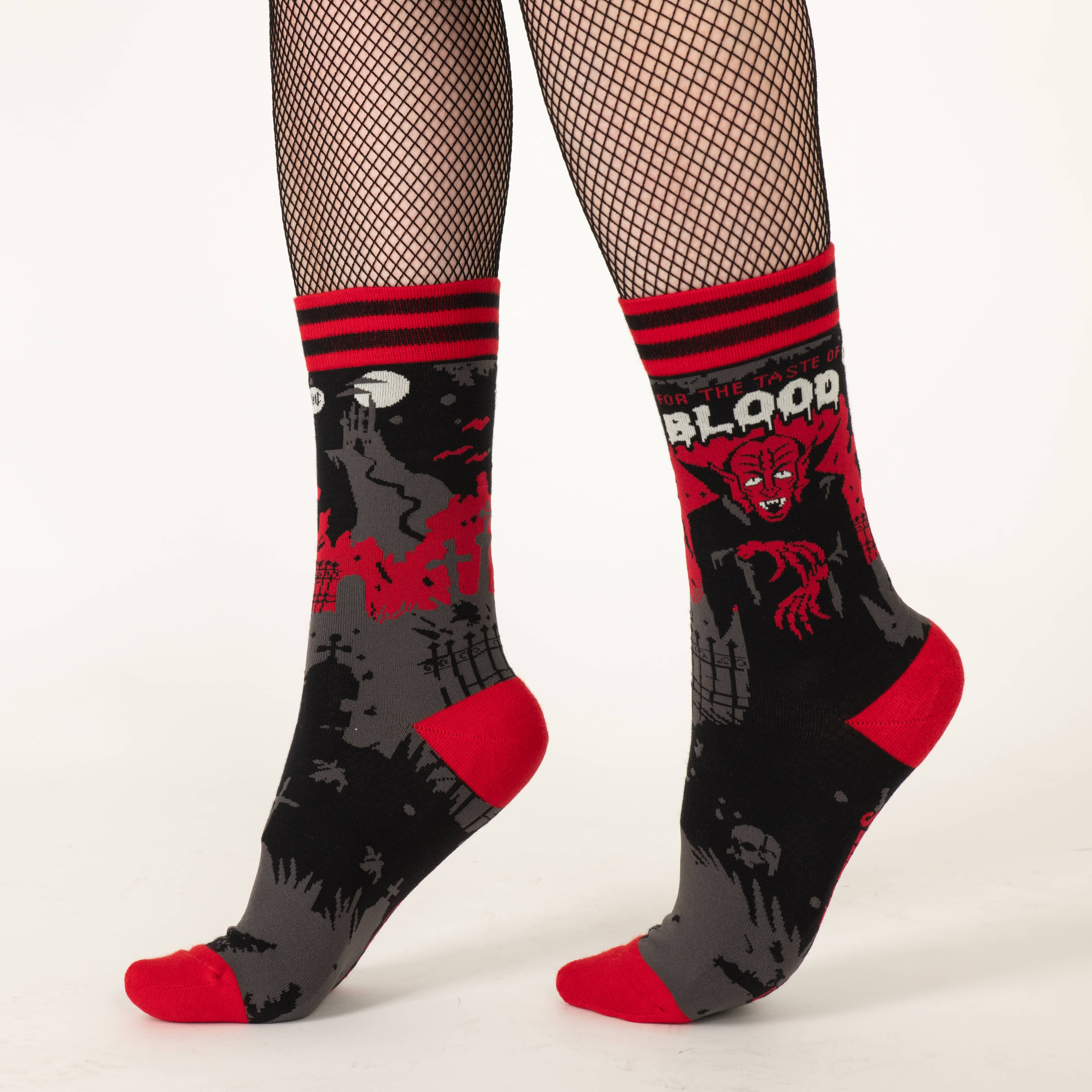 Dracula's Bloodlust Crew Socks