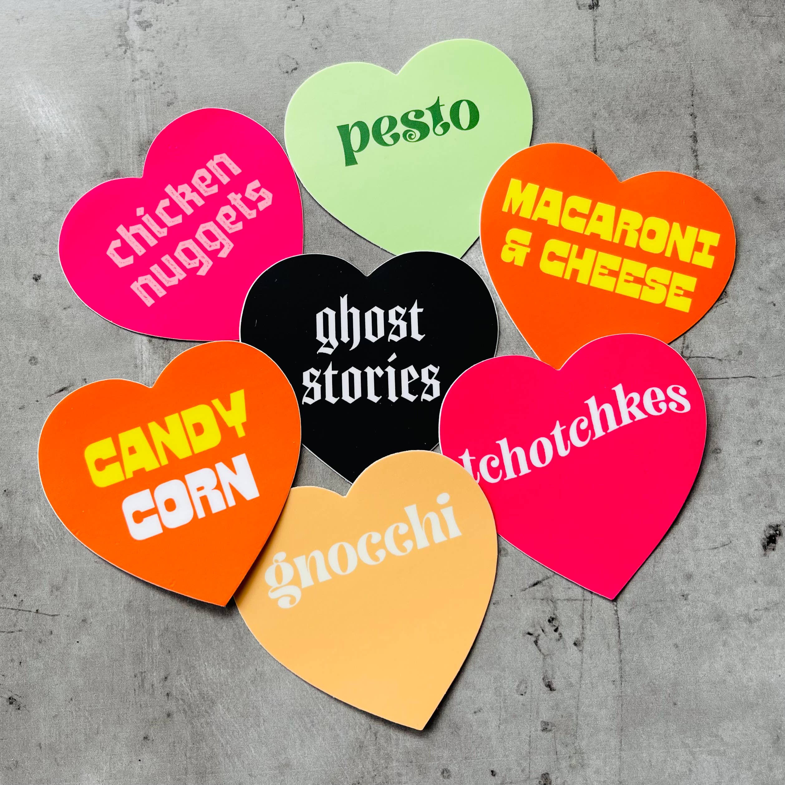 Ghost Stories Heart Sticker // Halloween macabre gifts