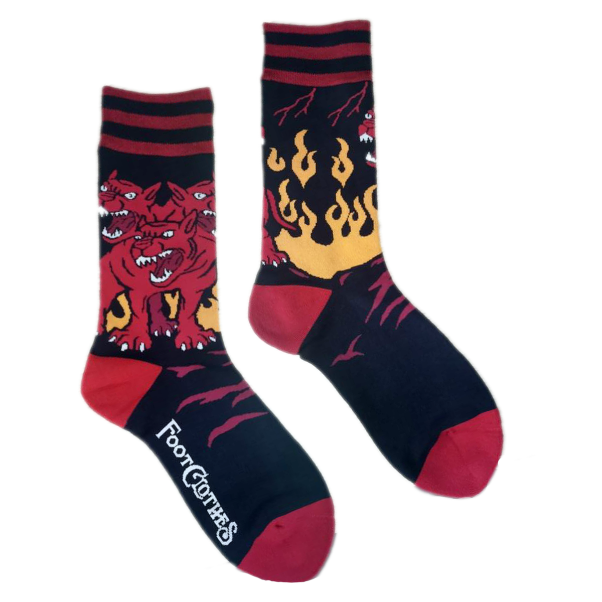 Evil AF Cerberus Socks | Madam Clutterbucket's Neurodiverse Universe