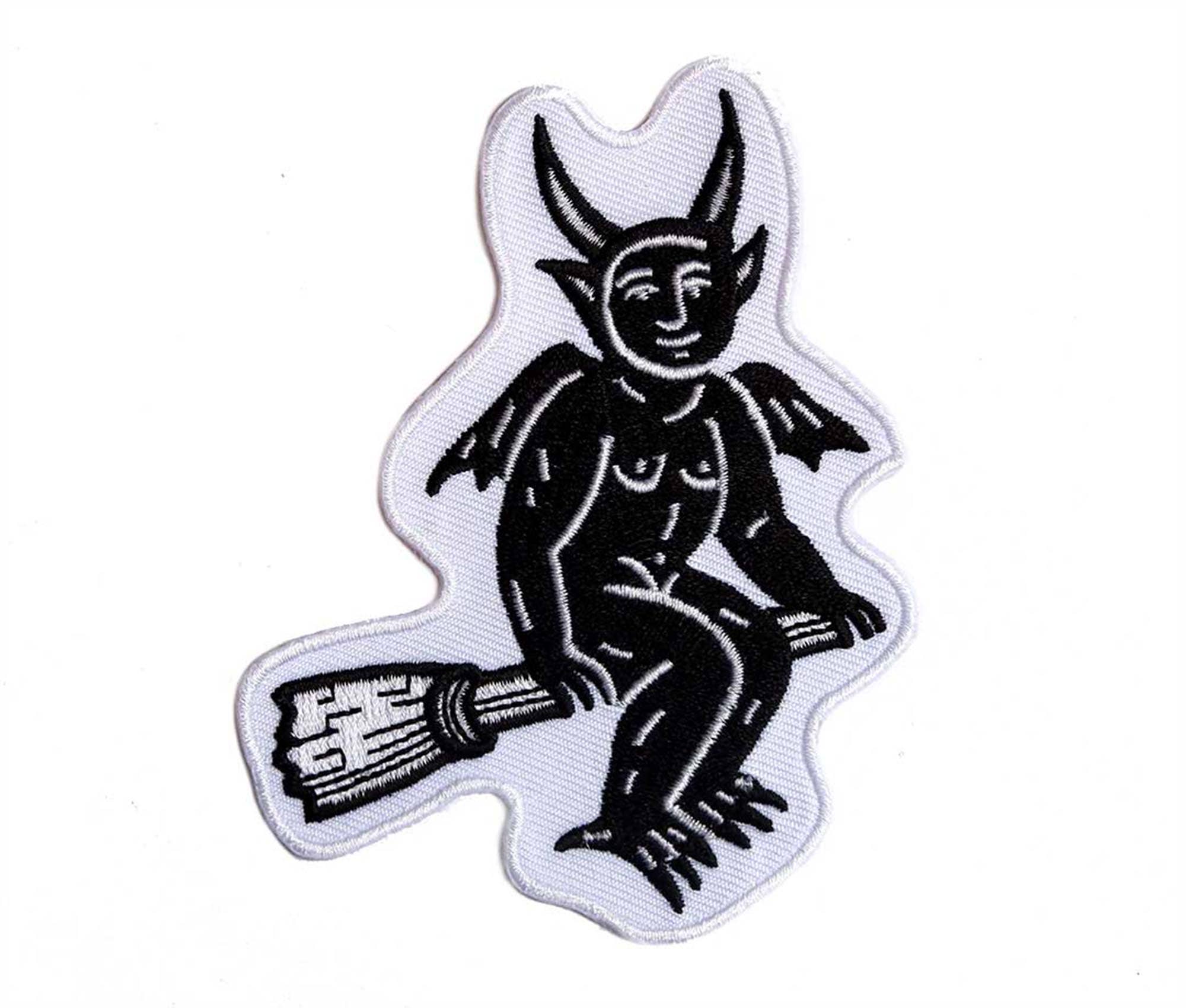 Woodcut Devil - Embroidered Patch