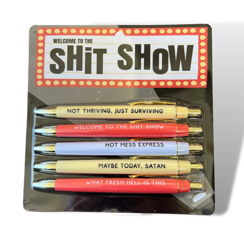 Welcome to The Shit Show Pen Set  Madam Clutterbucket's Neurodiverse  Universe
