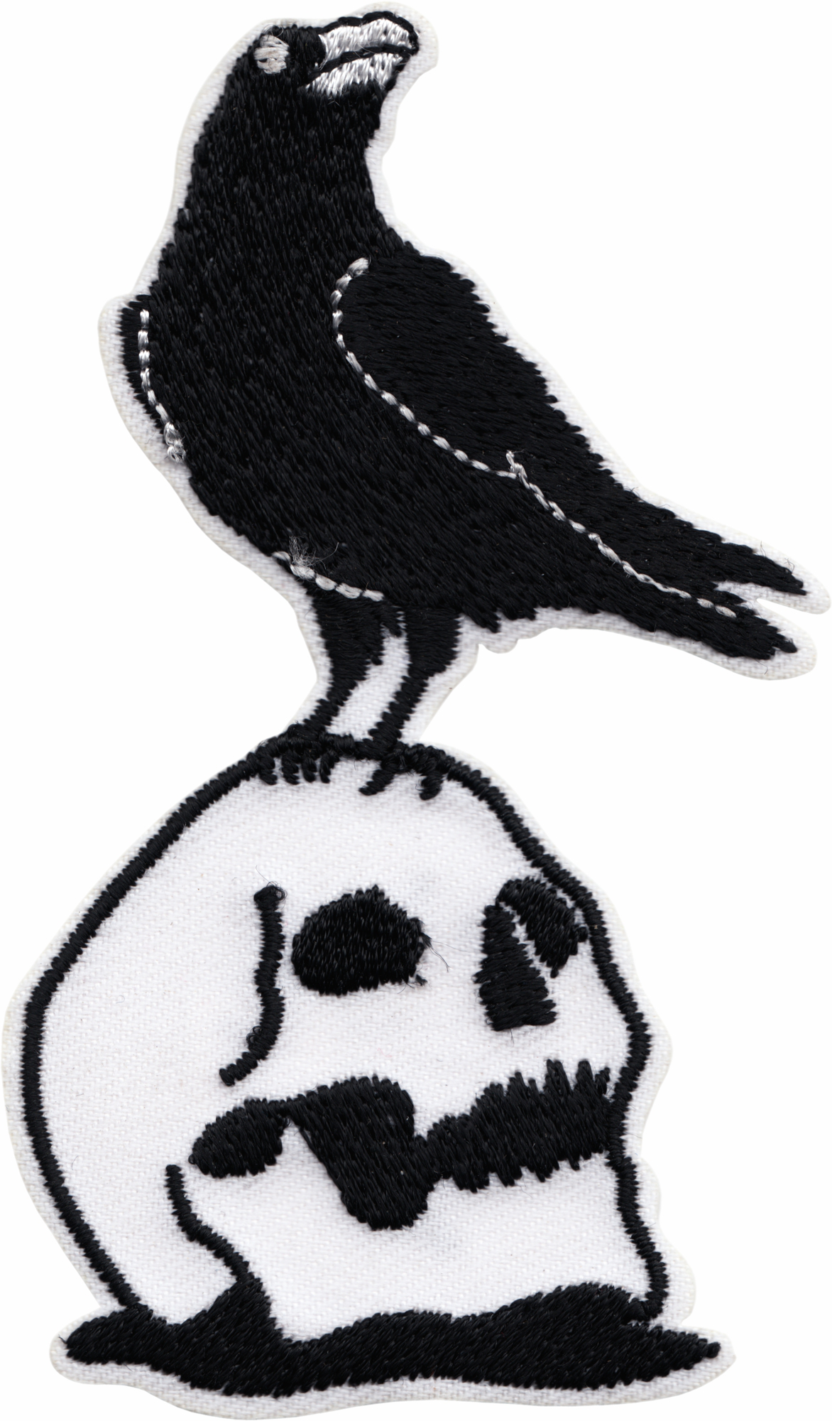 Patch - Raven Bird on Skull