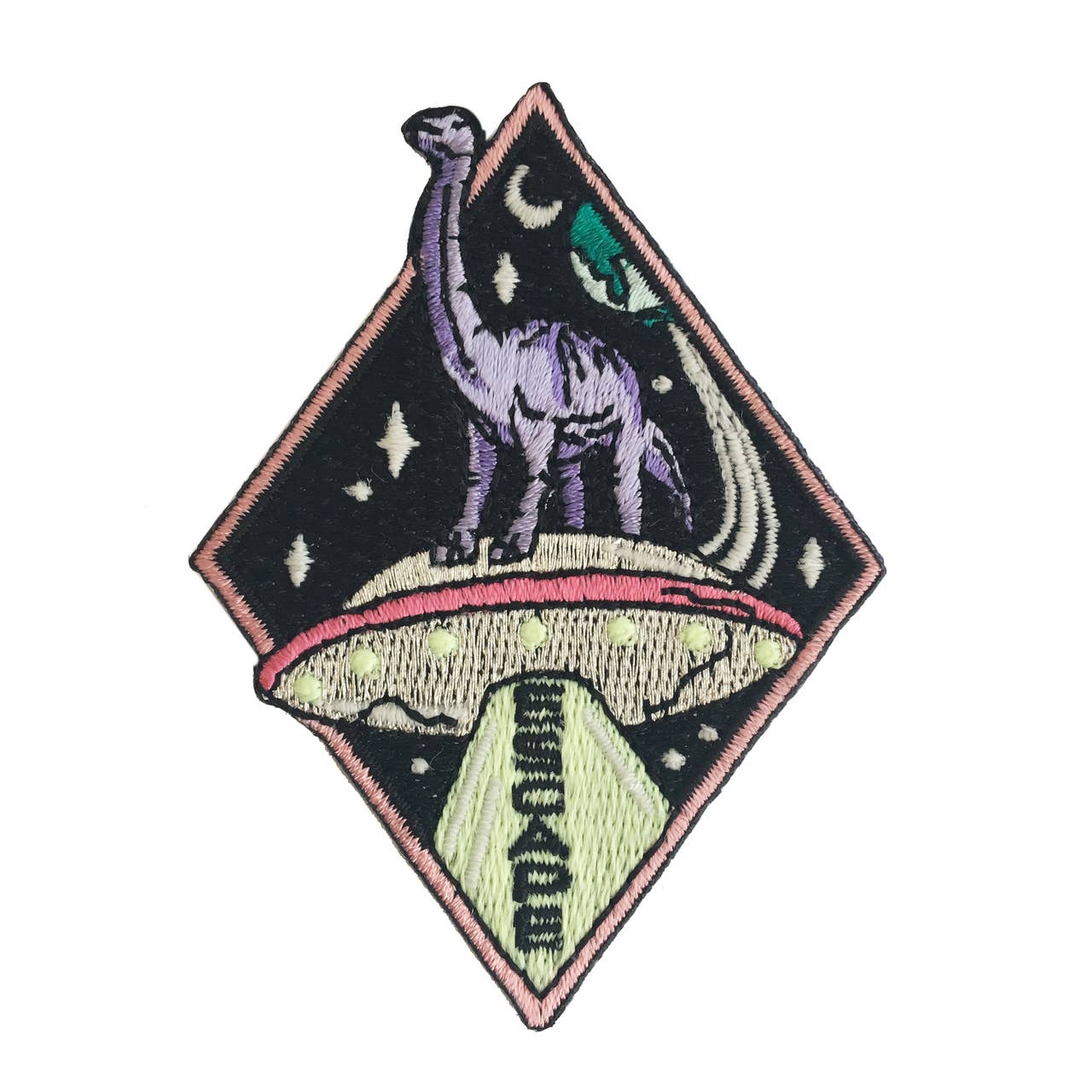 Dinosaur Escape UFO Patch