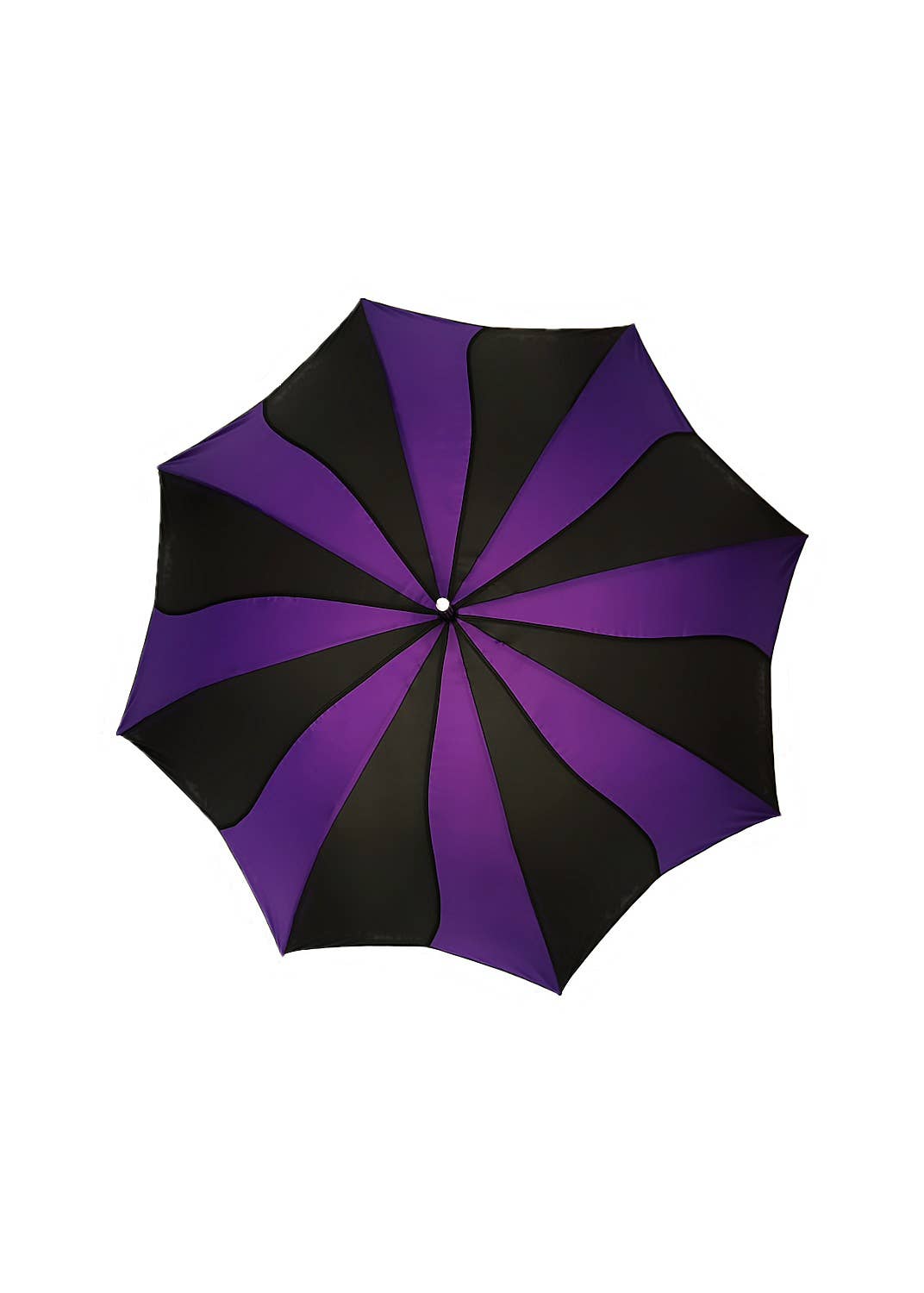 Purple and Black Swirl Umbrella