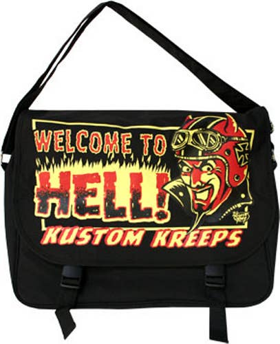 Messenger Bag - Sourpuss - Kustom Kreeps Welcome To Hell | Madam ...