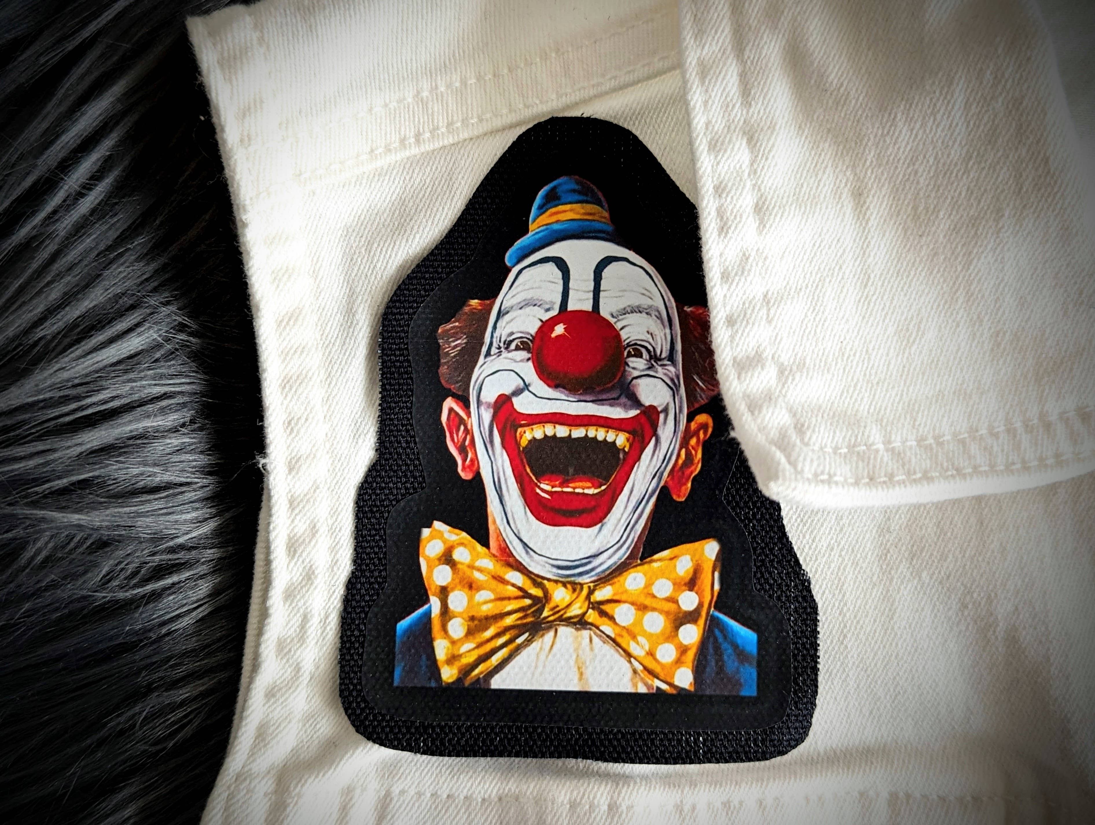 Sew-On Patch - Creepy Clown Circus Carnival Freakshow Weird