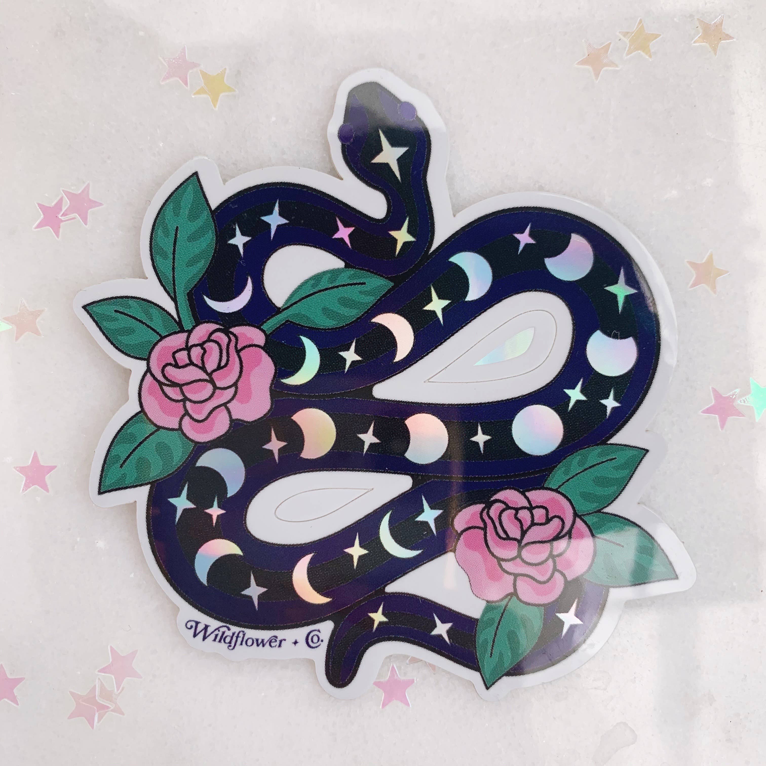 Serpent Sticker - Holographic