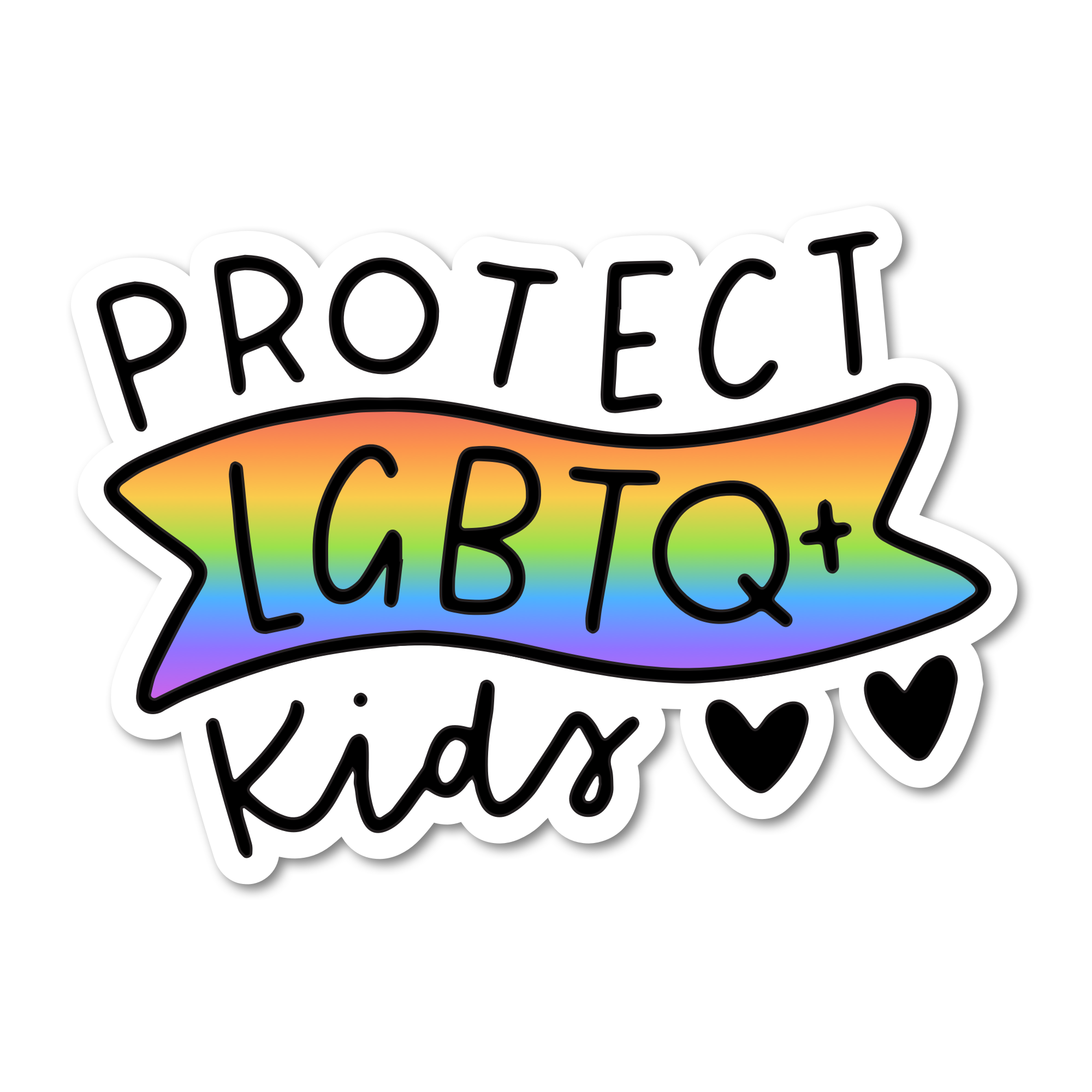 Protect LGBTQ+ Kids 3" Sticker